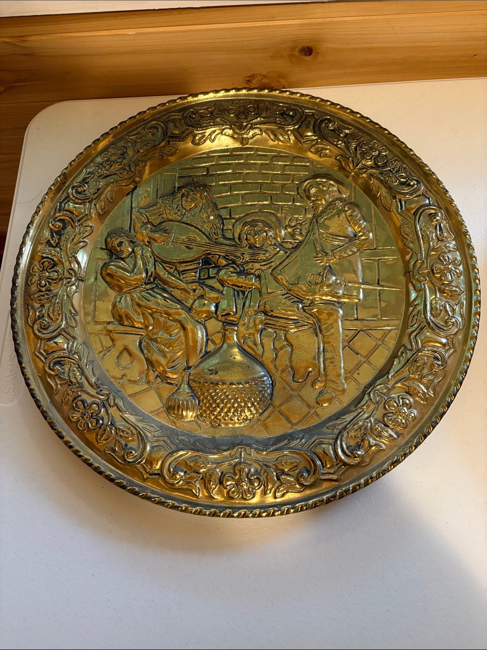 Ornate Gold Decorative Wall Plate